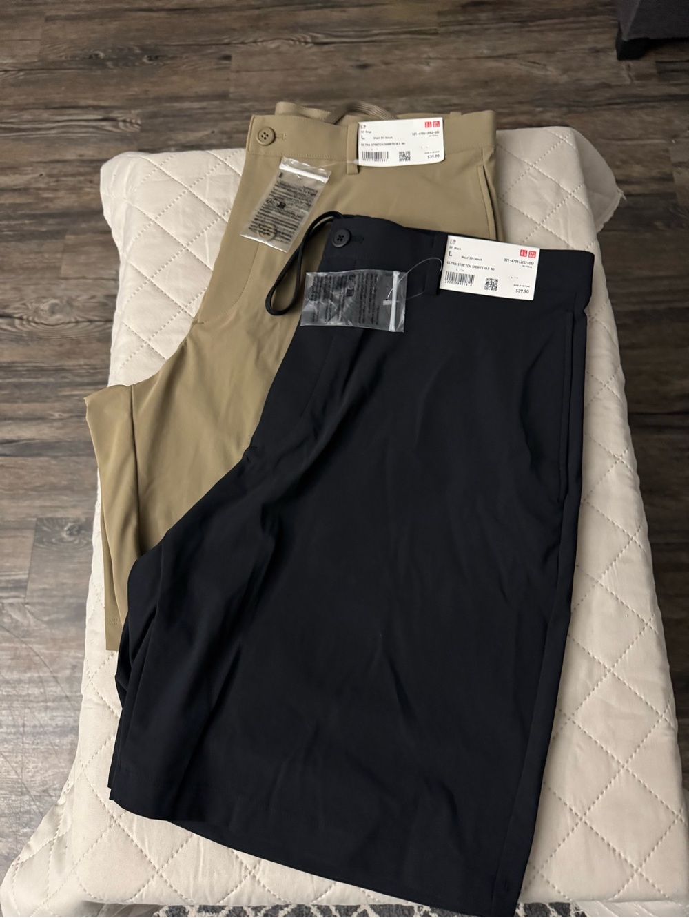 Uniqlo Men’s Chinos - Black & Khaki